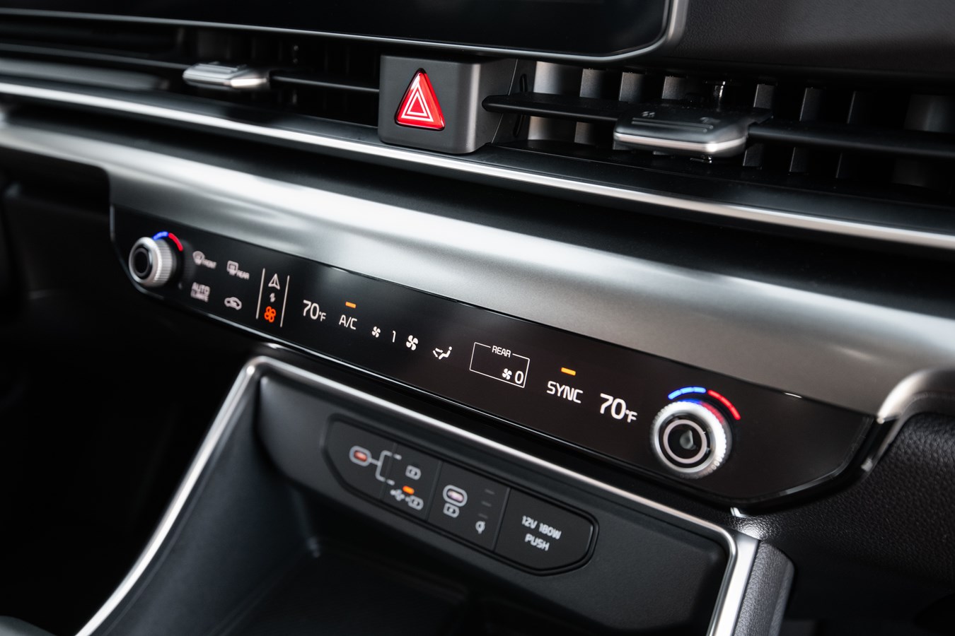 Ambient lighting and controls of the 2025 Carnival