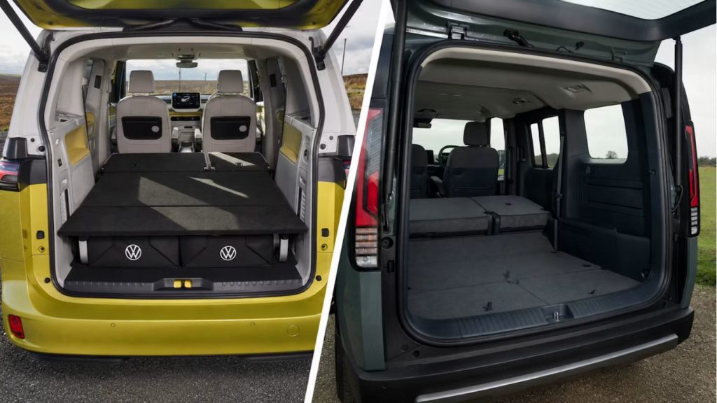 Kia PV5 Cargo Space vs VW ID Buzz Volkswagen Cargo Space